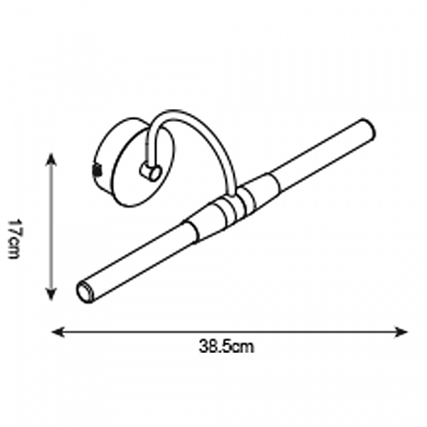 Светильник для ванной Arte Lamp A1208AP-2CC