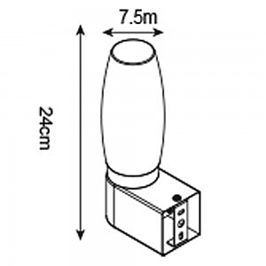 Настенное бра Arte Lamp A1209AP-1CC