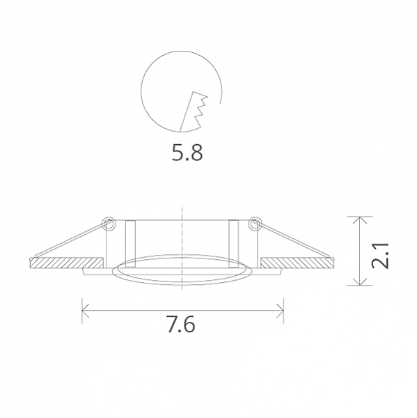 Встраиваемый светильник Arte Lamp A2103PL-1GO