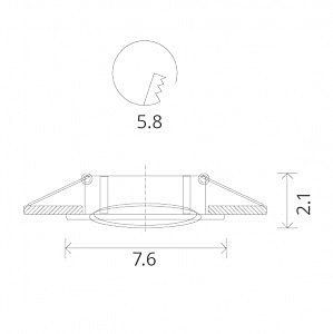 Встраиваемый светильник Arte Lamp A2103PL-1BK