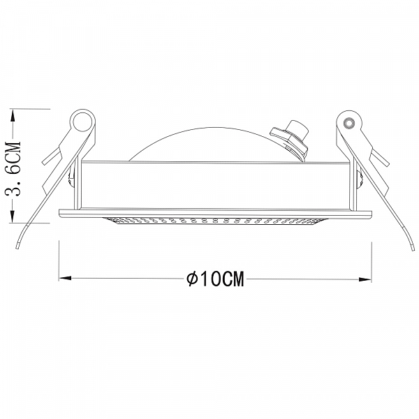 Встраиваемый светильник Arte Lamp A3007PL-1WH