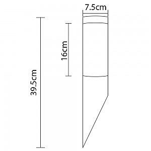 Уличный настенный светильник Arte Lamp A3157AL-1SS