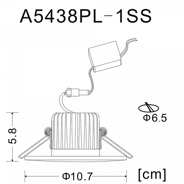 Встраиваемый светильник Arte Lamp Track Lights A5438PL-1SS