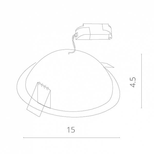 Встраиваемый светильник Arte Lamp A7012PL-1WH