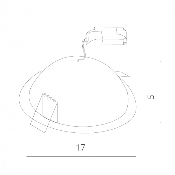 Встраиваемый светильник Arte Lamp A7016PL-1WH