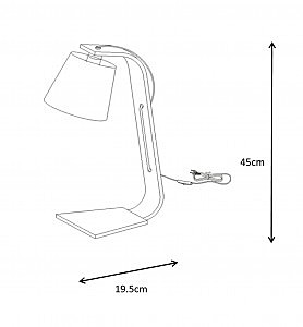 Настольная лампа Lucide Nordic 06502/81/31