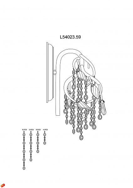 Настенное бра L'Arte Luce Garden L54023.59