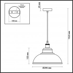 Светильник подвесной Odeon Light Mirt 3367/1