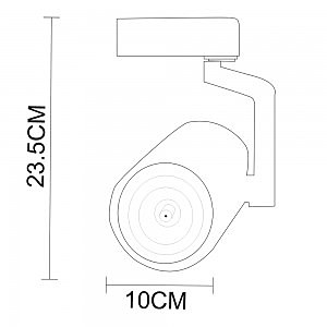 Трековый светильник Arte Lamp Traccia A2330PL-1BK