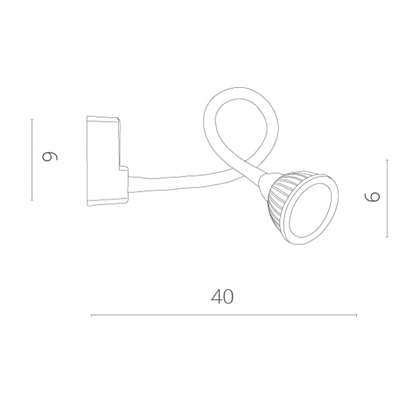 Настенное светодиодное бра Arte Lamp Cercare A4107AP-1WH