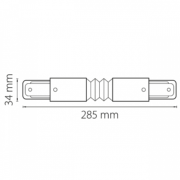 Соединитель регулируемый гибкий однофазный Lightstar Barra 502157