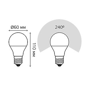 Светодиодная лампа Gauss 102502210