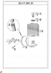 Настенное бра ST Luce Onde SL117.501.01