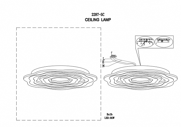 Потолочный светодиодный светильник F-Promo Ledolution 2287-5C