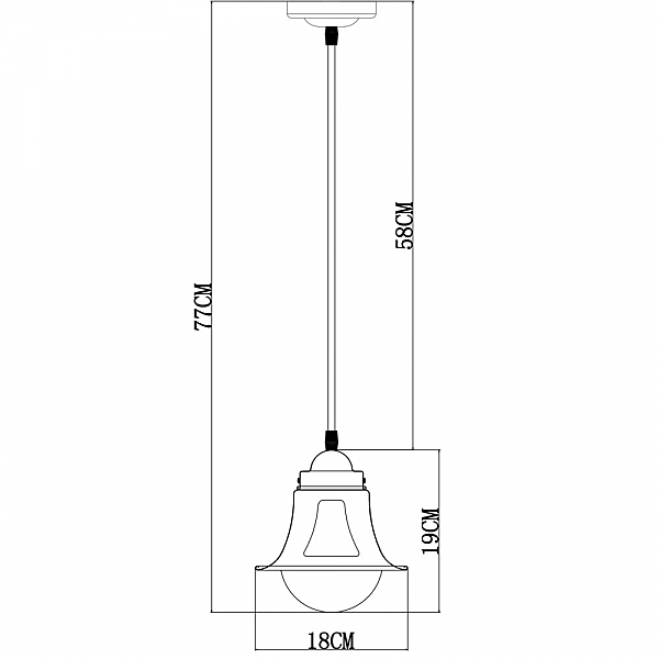 Светильник подвесной Arte Lamp Marino A7022SP-1WG