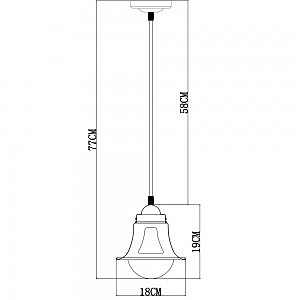 Светильник подвесной Arte Lamp Marino A7022SP-1WG