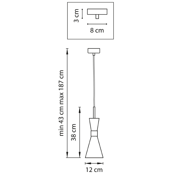 Светильник подвесной Lightstar Dumo 816017