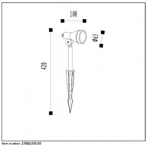 Грунтовый светильник Lucide Spike 27882/05/30