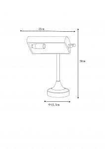 Настольная лампа Lucide Banker 17504/01/11
