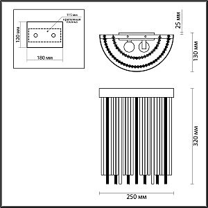 Настенное бра Odeon Light York 4788/2W