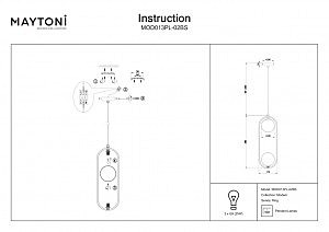 Светильник подвесной Maytoni Ring MOD013PL-02BS