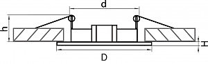 Встраиваемый светильник Lightstar Lega 16 011017