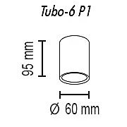 Накладной светильник TopDecor Tubo Tubo6 P1 12