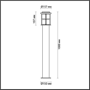 Уличный наземный светильник Odeon Light Magus 4964/1F