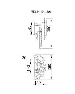 Настенное бра Wertmark Agati WE124.04.301