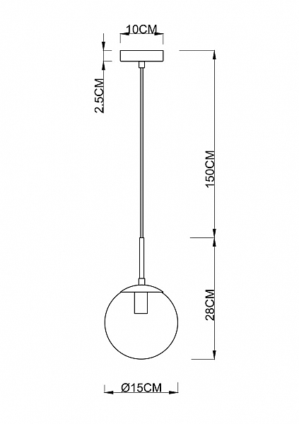 Светильник подвесной Arte Lamp Volare A1915SP-1AB