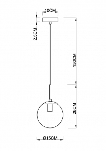 Светильник подвесной Arte Lamp Volare A1915SP-1AB
