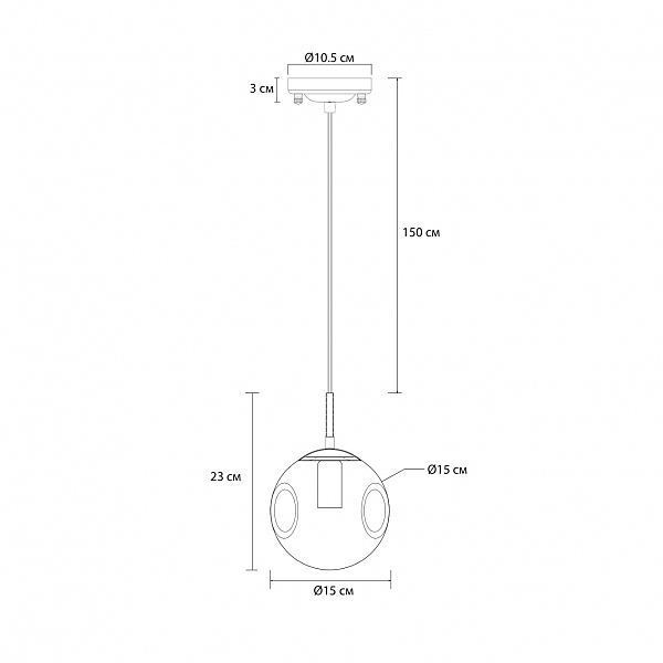 Светильник подвесной Arte Lamp Tureis A9915SP-1PB