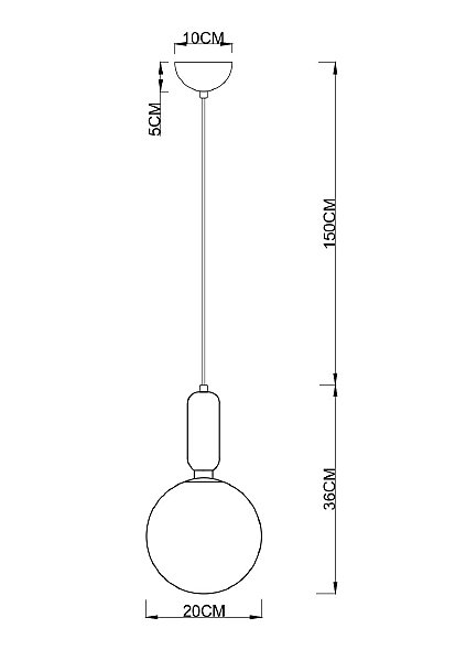 Светильник подвесной Arte Lamp Bolla-Sola A3320SP-1PB