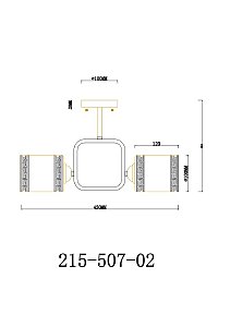 Потолочная люстра Velante 215-507-02