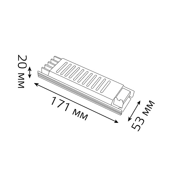Драйвер для LED ленты Gauss Блок питания 202001060