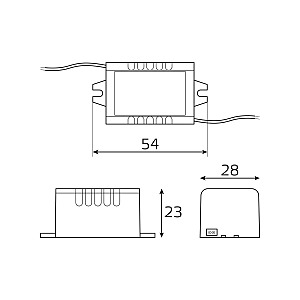 Драйвер для LED ленты Gauss Блок питания Basic BT520
