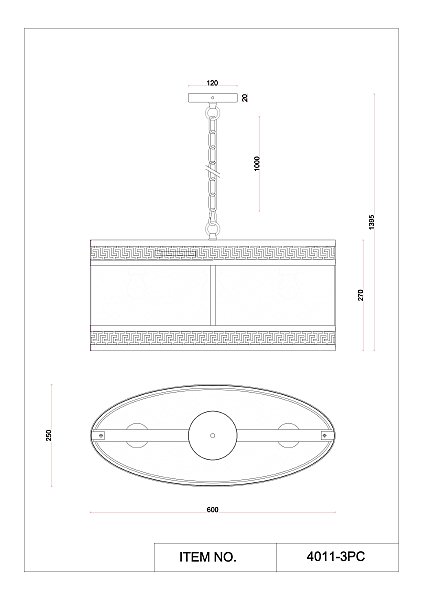 Подвесная люстра Favourite Exortivus 4011-3PC