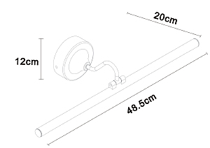 Подсветка для картин Arte Lamp Sol A7908AP-1BK