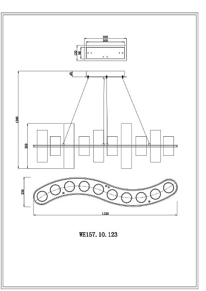 Подвесная люстра Wertmark Paula WE157.10.123