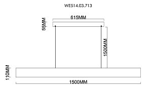 Подвесная люстра Wertmark Edda WE514.03.713