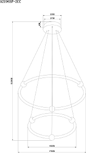 Подвесная люстра Arte Lamp Harley A2196SP-2CC