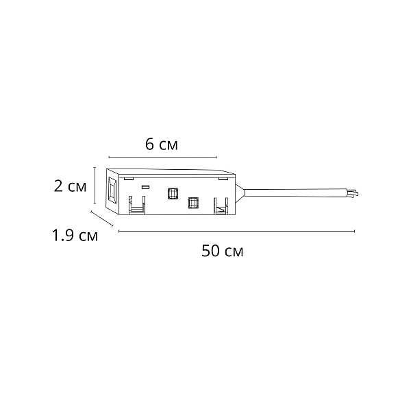 Коннектор-токопровод для шинопровода Arte Lamp Linea-Accessories A481133