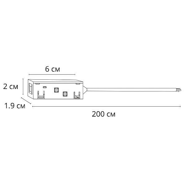 Коннектор-токопровод для шинопровода Arte Lamp Linea-Accessories A482206