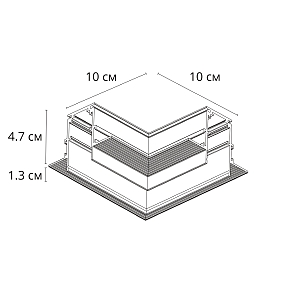 Коннектор угловой для встраиваемого шинопровода Arte Lamp Linea-Accessories A487706