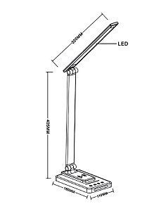 Настольная лампа Arte Lamp William A5122LT-1WH