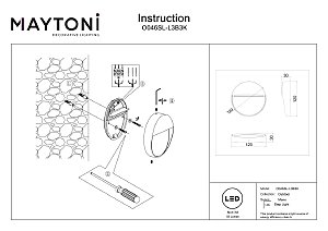 Подсветка для ступеней Maytoni Mane O046SL-L3B3K