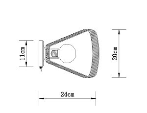 Настенное бра Arte Lamp Maasym A7044AP-1BK
