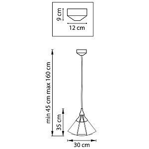 Светильник подвесной Lightstar Cone 757150