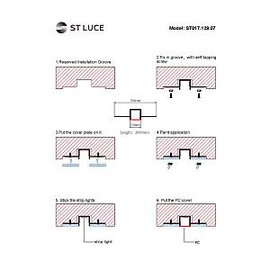 Профиль ST Luce Светодиодные Ленты ST017.129.07