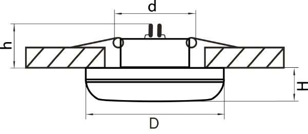 Встраиваемый светильник Lightstar Piano mini 011274